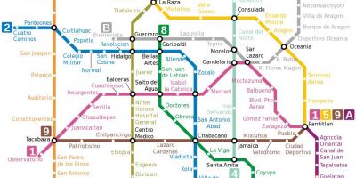 Mexic df harta metrou