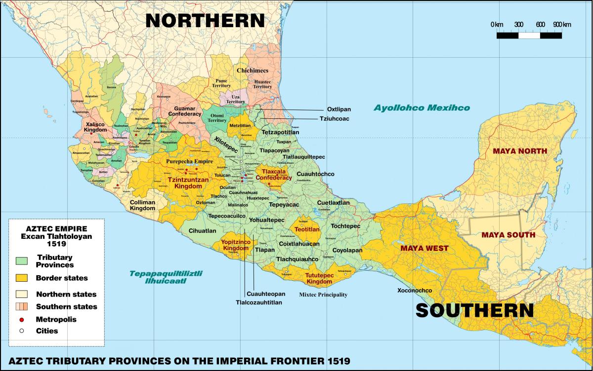 tenochtitlan Mexic hartă