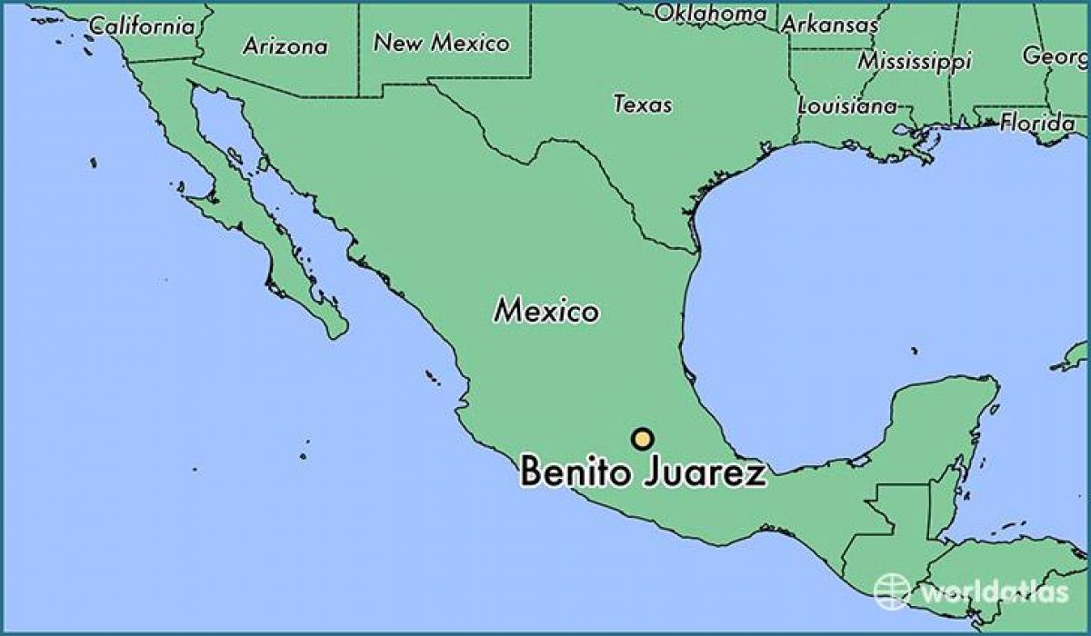 benito juarez, Mexic hartă
