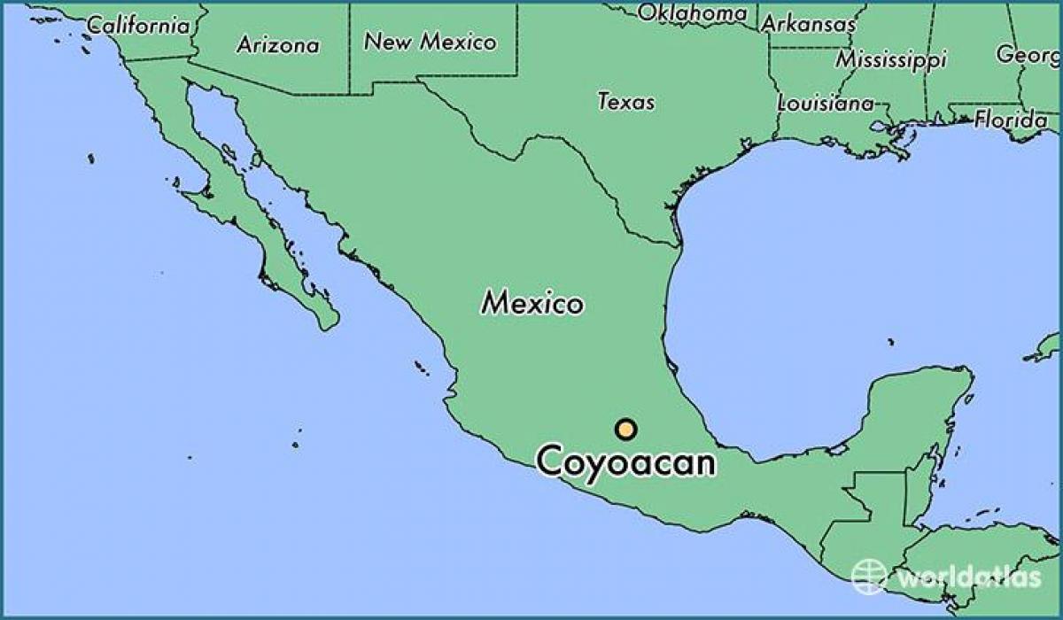 coyoacan Mexico City arată hartă