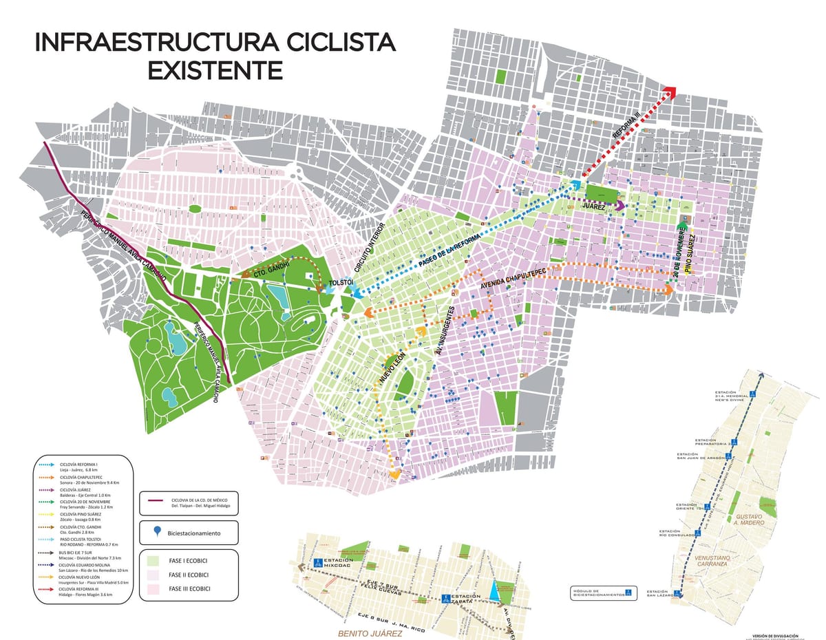 harta Mexico City bike