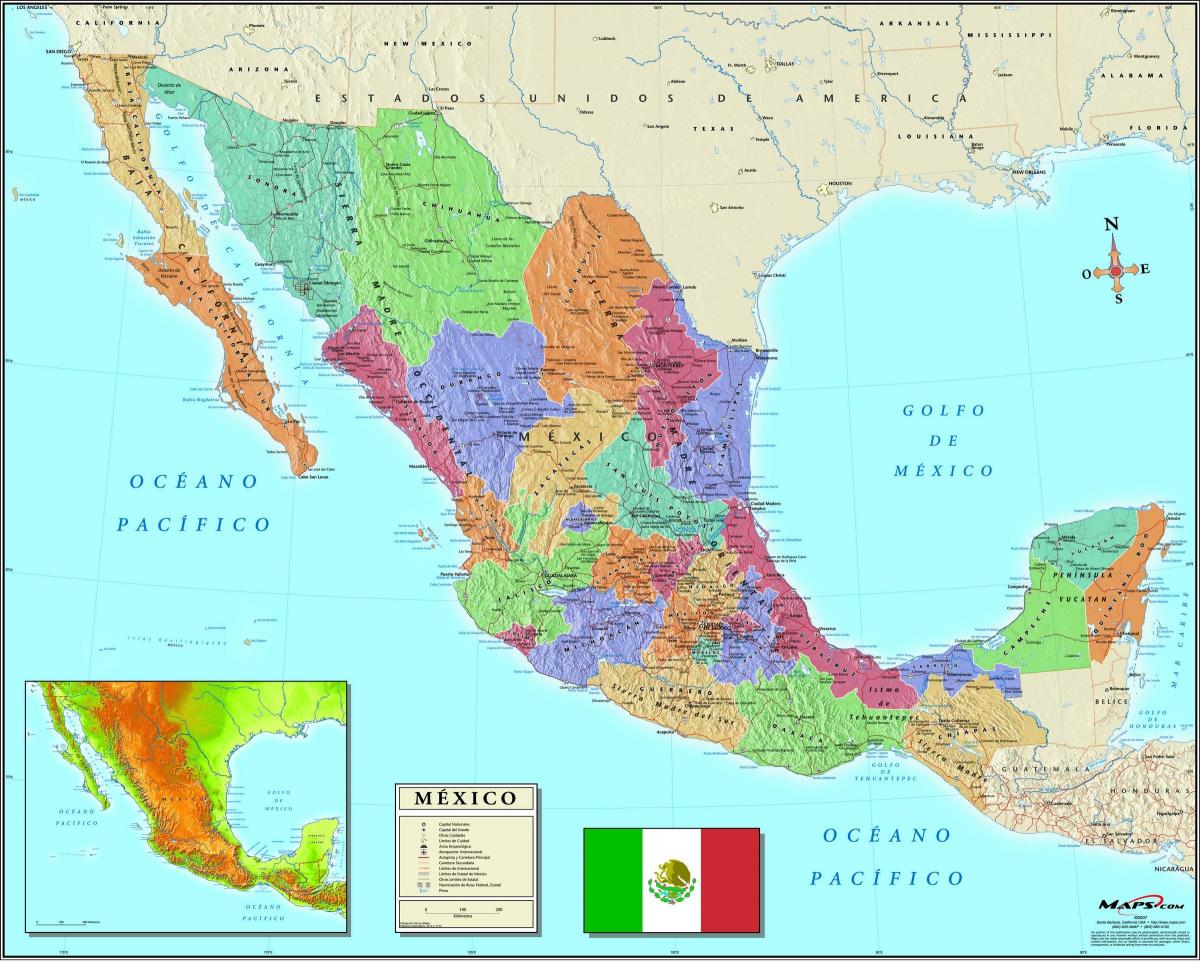 harta Mexico City cod poștal