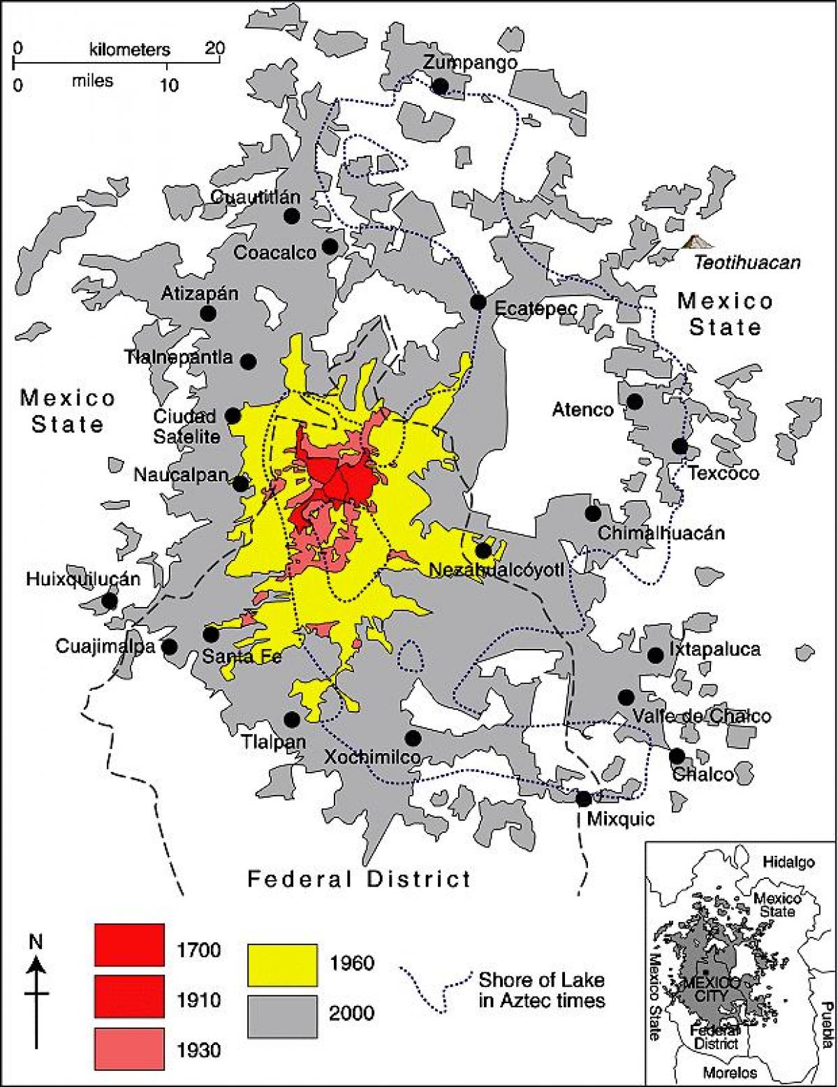 harta Mexico City district