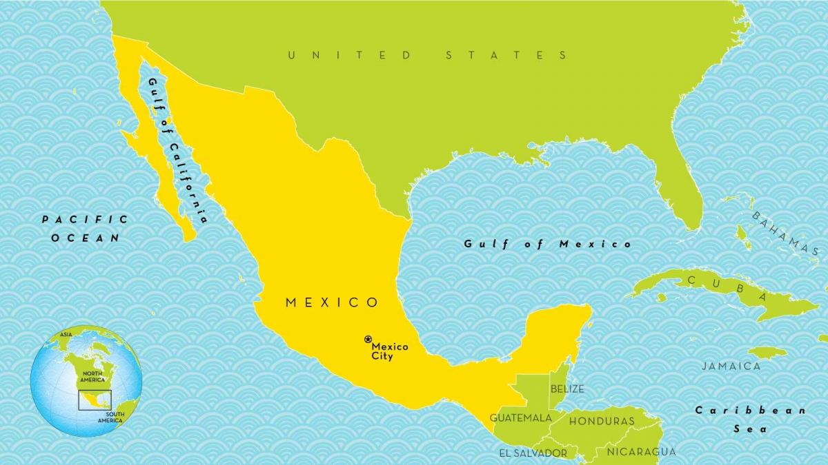 o hartă din Mexico City
