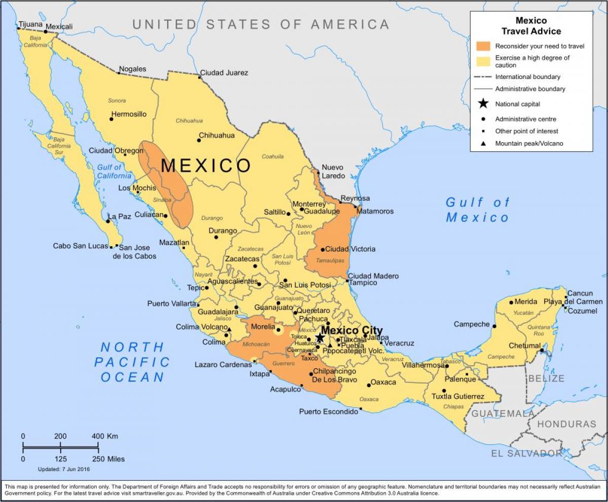 harta Mexico City și zonele înconjurătoare