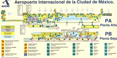 Aeroportul internațional Mexico City arată hartă