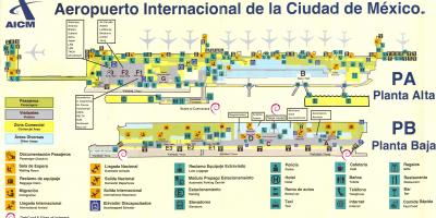 Aeroportul internațional Mexico City arată hartă