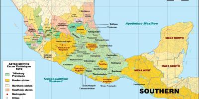 Tenochtitlan Mexic hartă