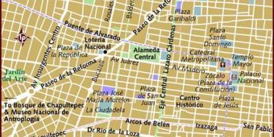 Centro historico, Mexico City arată hartă