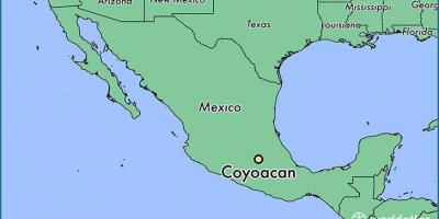 Coyoacan Mexico City arată hartă
