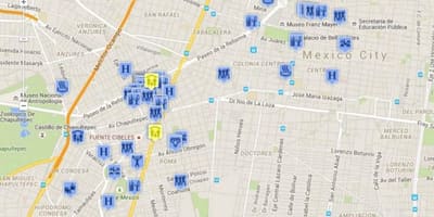 Gay Mexico City arată hartă