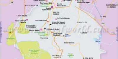 Mexico City localizare pe harta