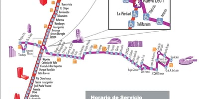 Harta metrobus Mexico City