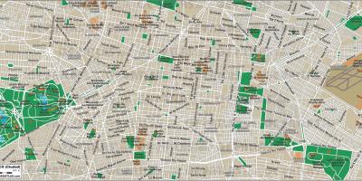 Mexico City street arată hartă