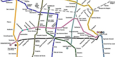 Harta Mexico City bus 