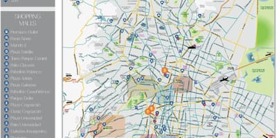 Mexico City atractii hartă