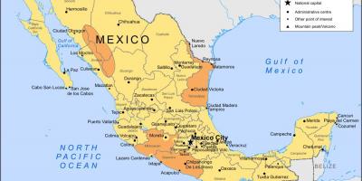 Harta Mexico City și zonele înconjurătoare