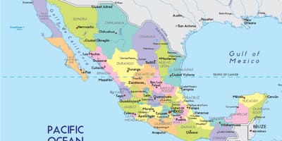 Harta Mexico City de stat