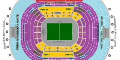 Estadio azteca de relaxare hartă