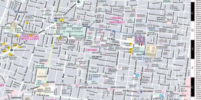 Harta streetwise Mexico City